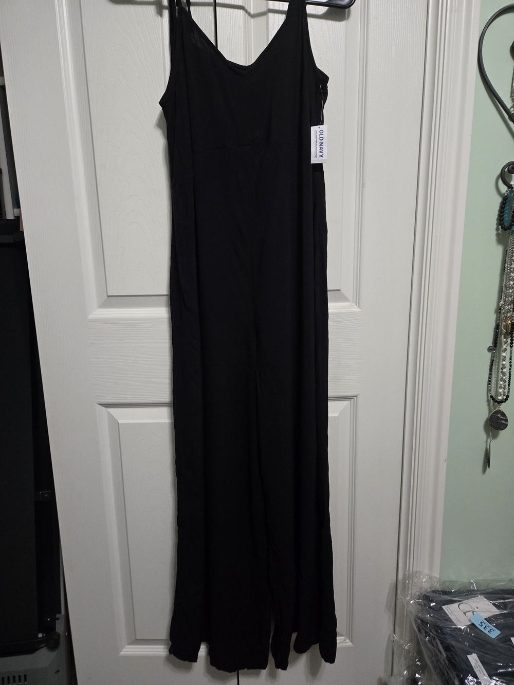 Old Navy Black Sleeveless Wide-Leg Jumpsuit